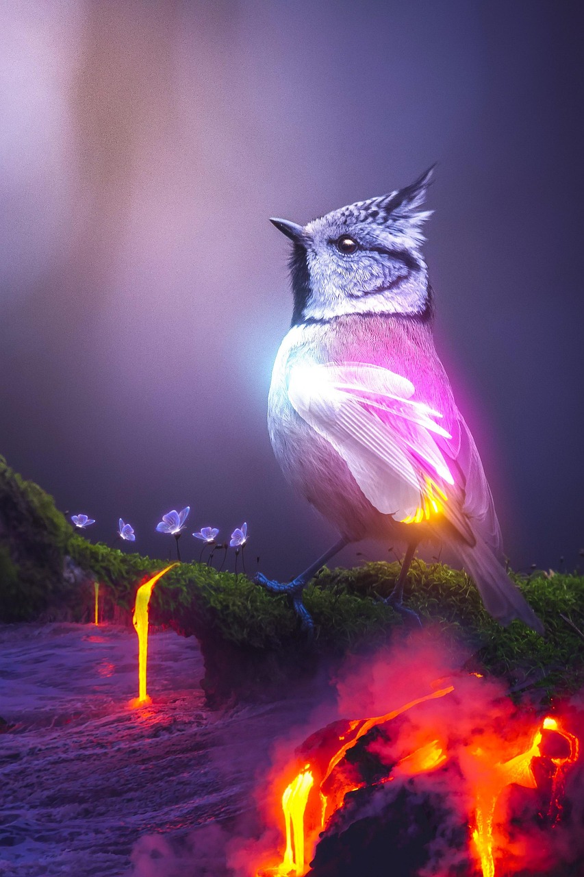 bird, ornithology, species, nature, fauna, avian, animal, art, digital art, magma