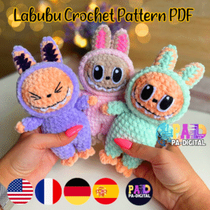 Labubu Crochet Pattern PDF(Step by Step)
