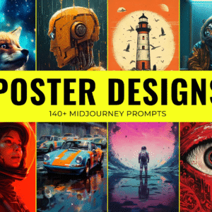 140+ Poster Desings Midjourney Prompts