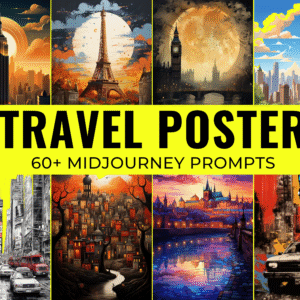 60+ Travel Poster Midjourney Prompts